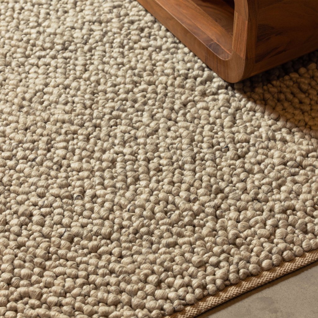 Woood | Vloerkleed Veld wol naturel 160x230cm