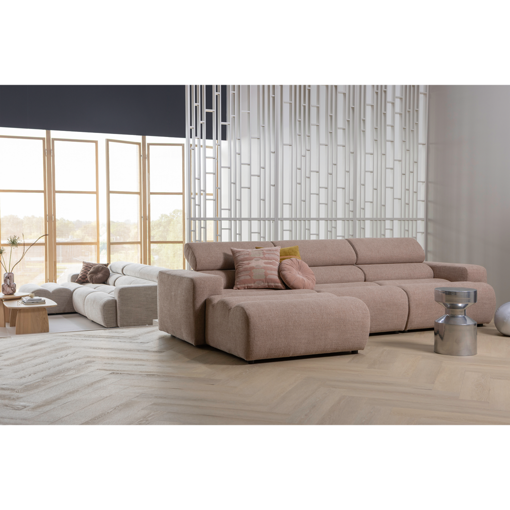 Woood | Kussenset Feis velvet roze naturel - set van 3