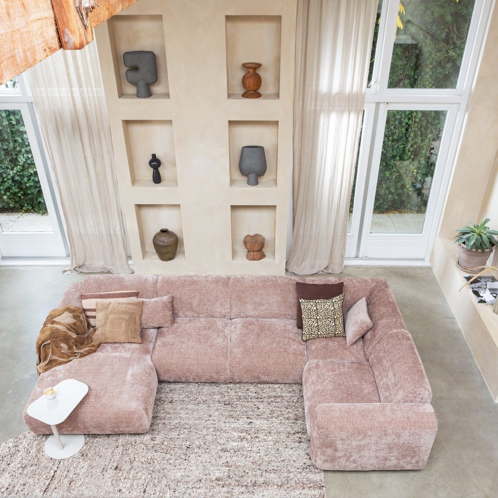 Woood | Vloerkleed Efia wol bruin melange 170x240cm