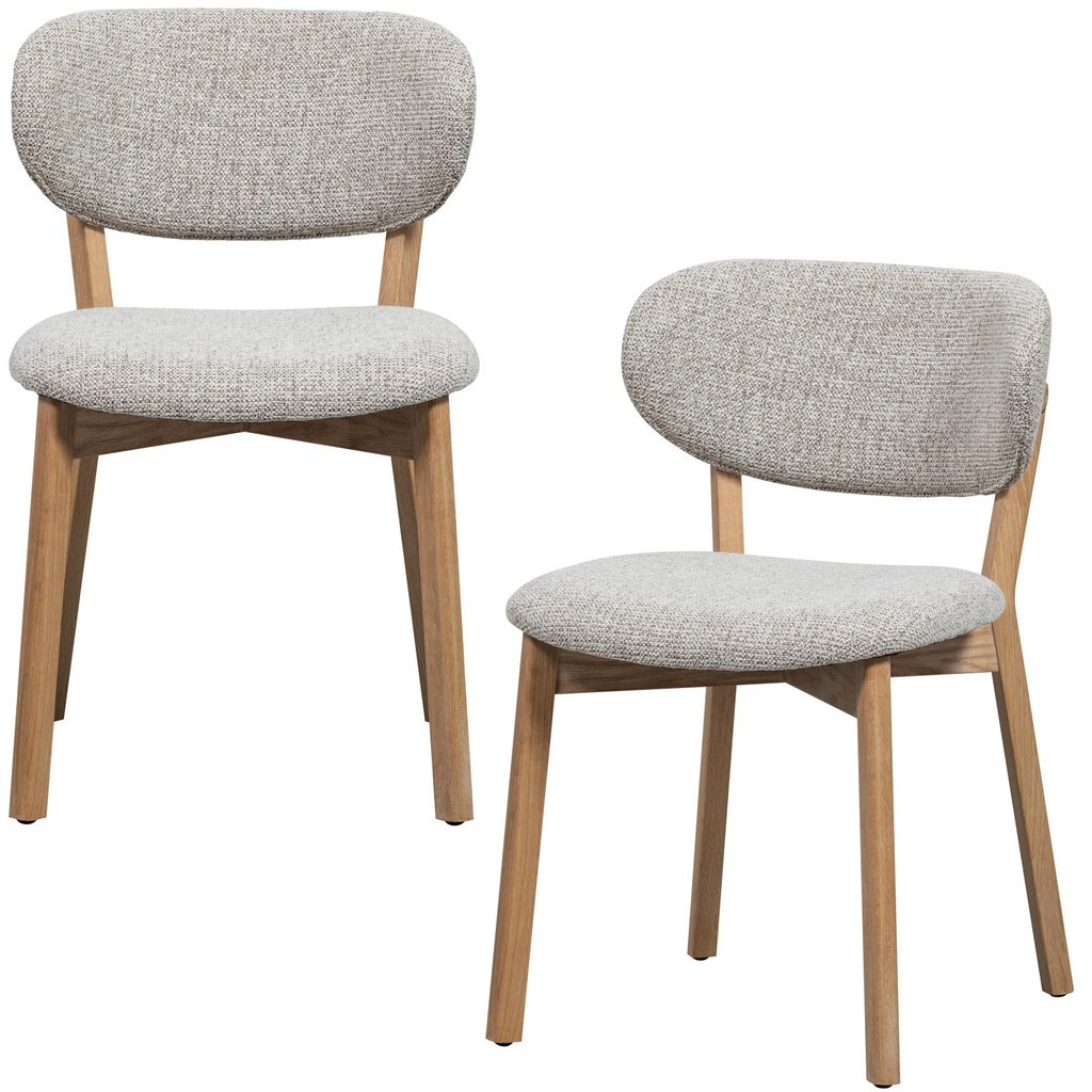 Woood | Eetkamerstoel Udar met houten frame naturel