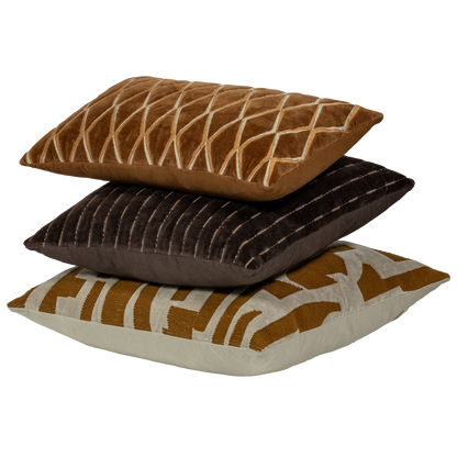 Woood | Kussens Isai set van 3 bruin