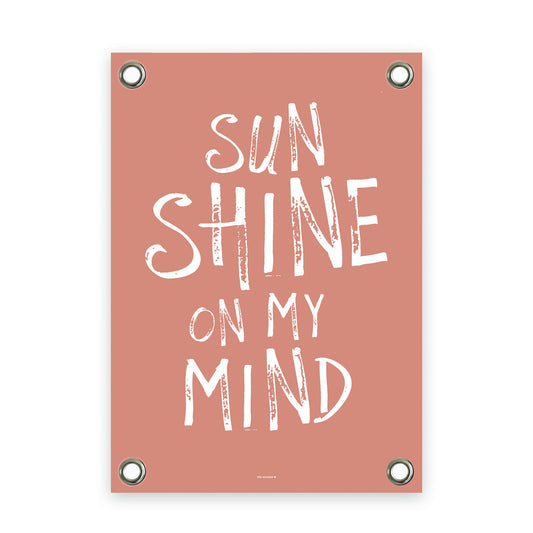 VM | Tuinposter terra wit sunshine on my mind