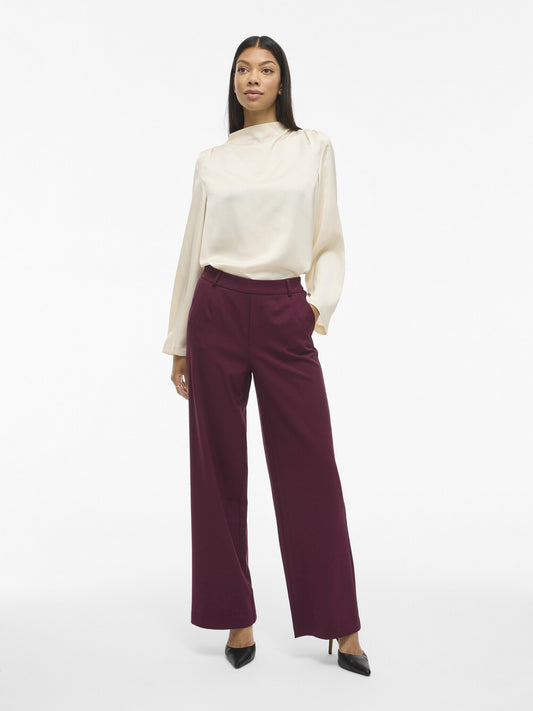 Vila | Pantalon Varone wide Fig NOOS