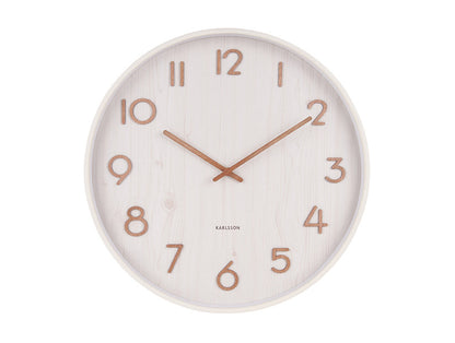 Karlsson | Wandklok Pure wit 40cm