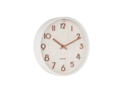 Karlsson | Wandklok Pure wit 22cm
