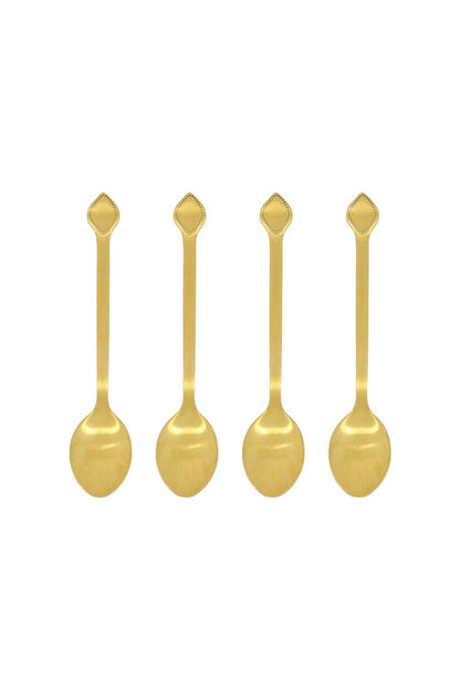 Zusss | Set van 4 lepeltjes goud