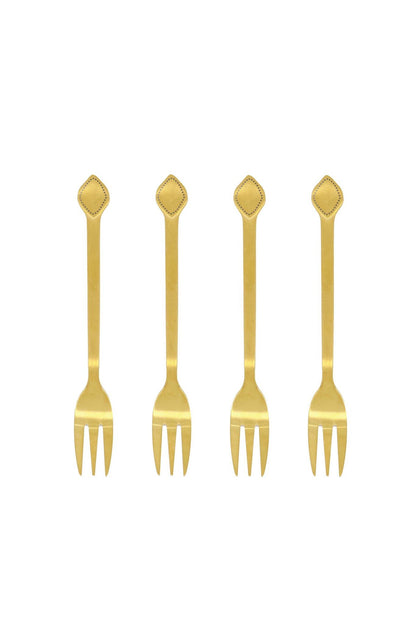 Zusss | Set van 4 vorkjes goud
